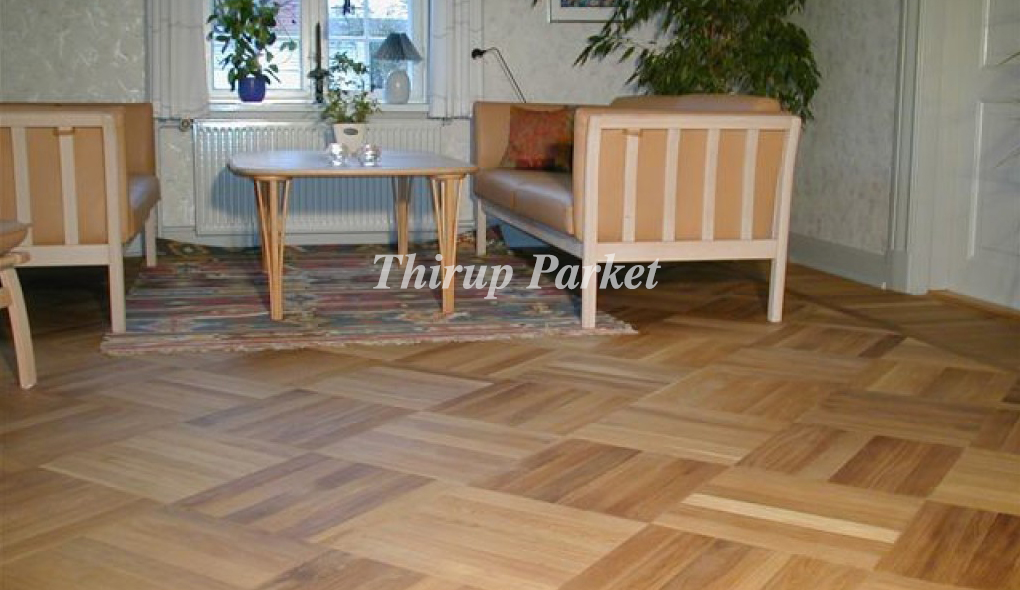 Eg Rudeparket Natur Sortering med Olie